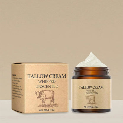 60G Beef Tallow Face Moisturizer Whipped Beef Tallow & Honey Balm Face & Body Skin Care Grass Fed Grass Finished Face Cream NEW